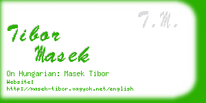 tibor masek business card